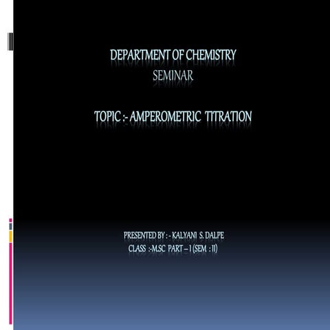 amperometric titration