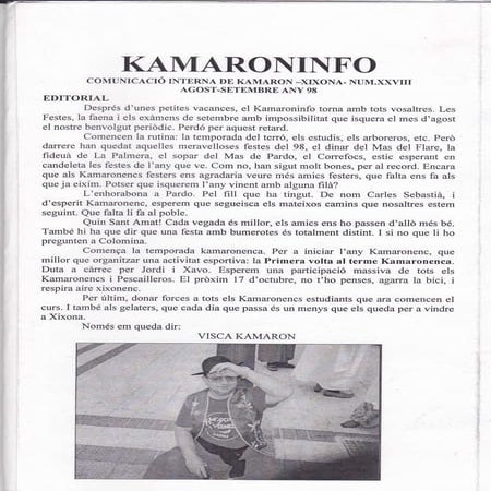 Kam. 28 agost setembre 1998