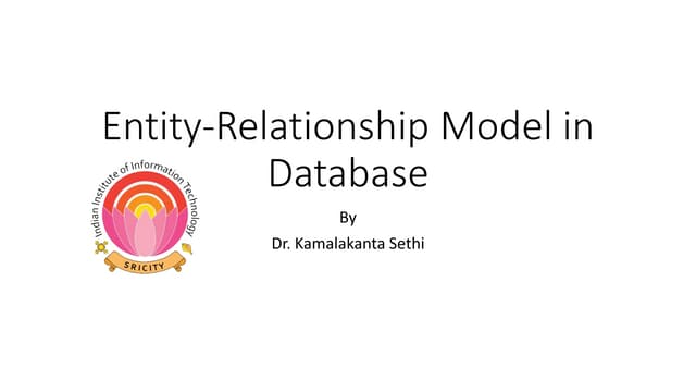 Entity Relationship Model in Database System
