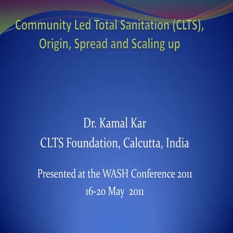Community-Led Total Sanitation (CLTS)