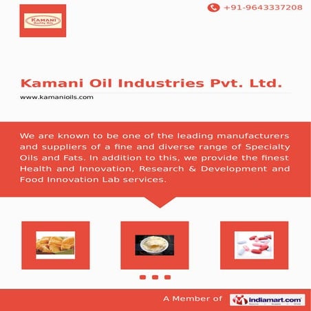 Kamani oil-industries-pvt-ltd | PDF