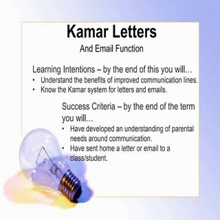 Kamar Letters March 2016