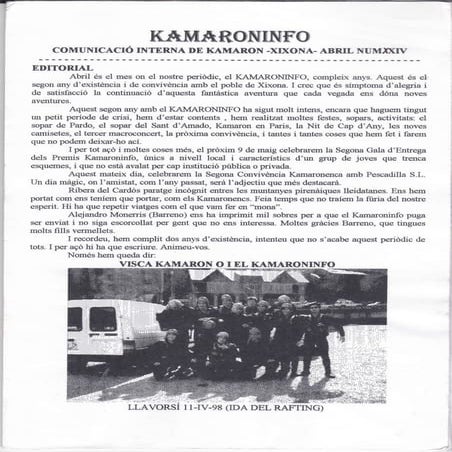 Kamaroninfo núm 24. abril 1998