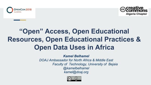 “Open” Access, Open Educational Resources, Open Educational Practices & Open ...