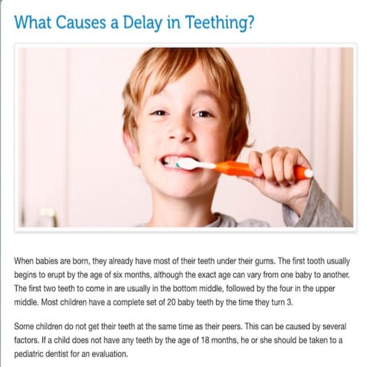 What Causes a Delay in Teething? | PPT