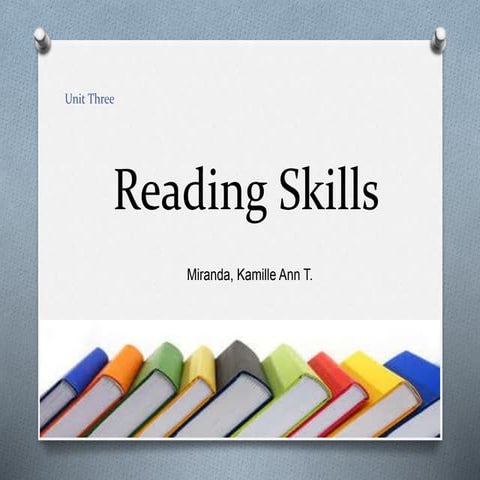 English Reading Skills Introduction