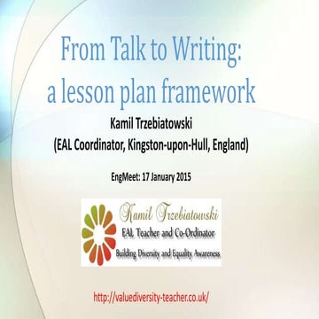 Kamil trzebiatowski: Talk to Writing