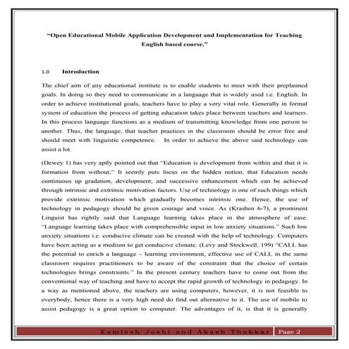 Kamlesh akash research paper on open educational app development for teching english