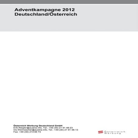 Kampagne Advent 2012