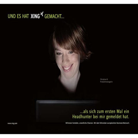 XING-Kampagne "Und es hat XING gemacht..."