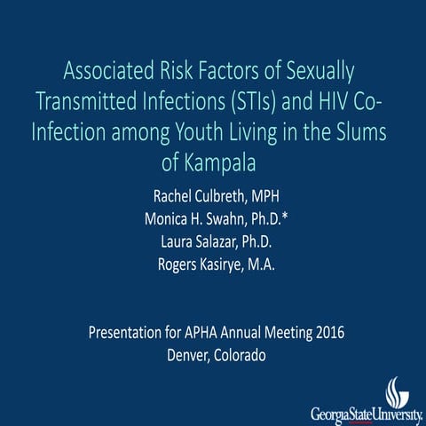 Associated Risk Factors of Sexually Transmitted Infections (STIs) and HIV Co-...