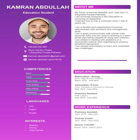 Kamran Abdullah CV                     2