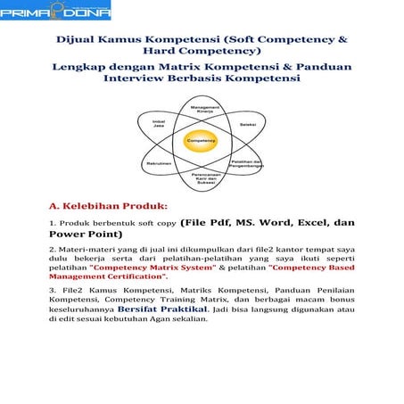 Kamus dan matriks kompetensi