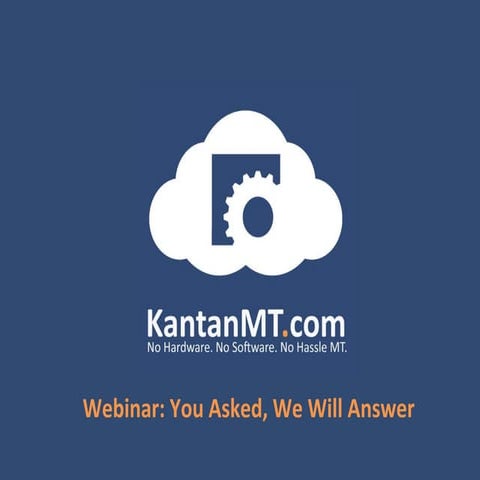 You Asked, We Will Answer