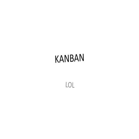 Kanban for software dev