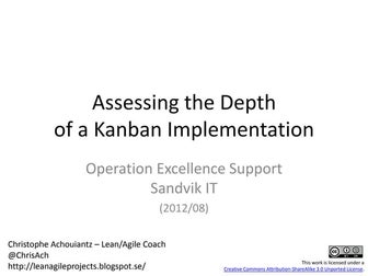 Depth of a Kanban Implementation