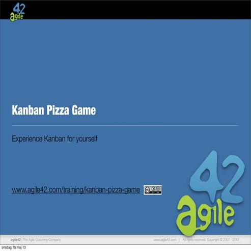 agile42 Kanban Pizza Game
