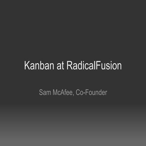 Kanban at radical_fusion