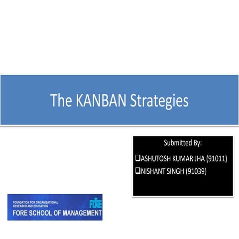 Kanban strategies