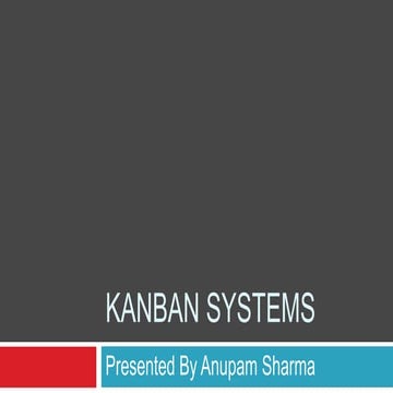 Kanban Systems