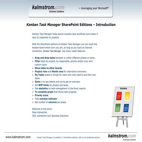 Kanban Task Manager for SharePoint