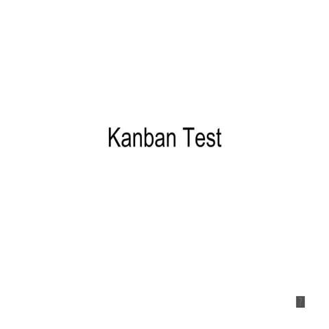Kanban test