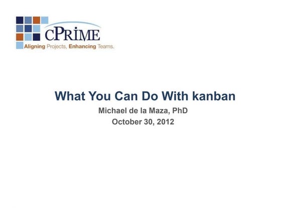 Webinar: What You Can Do with Kanban