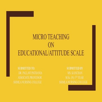  Education or attitude scales