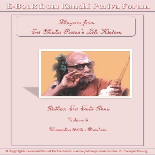 Kanchi Periva Forum - Ebook on Sri Maha Periva's Life History - Volume 5