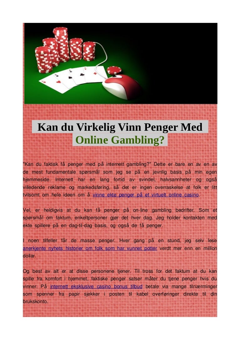 Vinn penger online