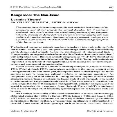 Kangaroos   the non-issue