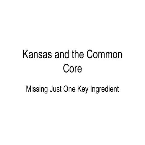 Common Core, Uncommon Change