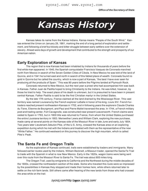 Kansas history