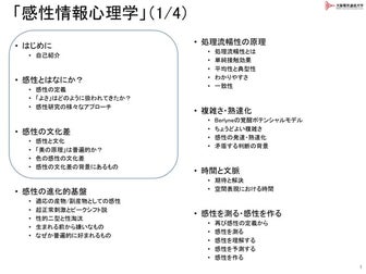 感性情報心理学（1/4）