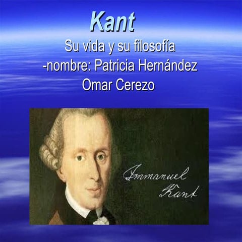 Immanuel Kant filosofía sobre 