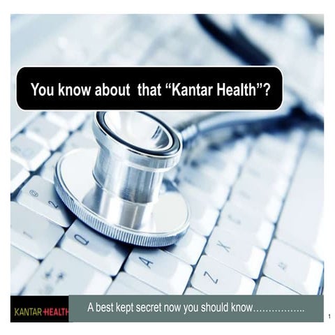 Kantar health china credential deck 20110621