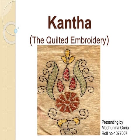Kantha ppt
