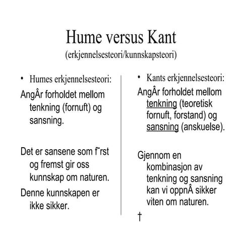 Kant vs Hume | PPT