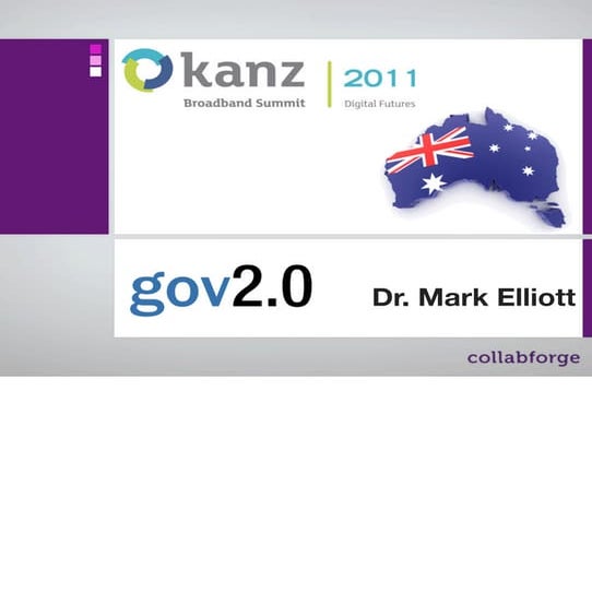 Korea-Australia-New Zealand Broadband Summit 2011: Digital Futures