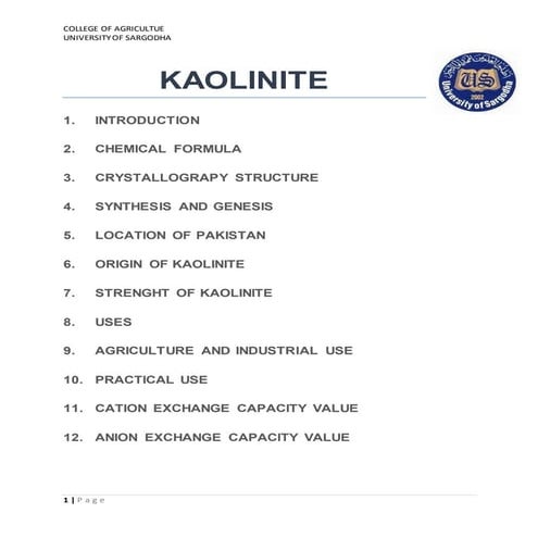 Kaolinite