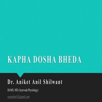 KAPHA DOSHA BHEDA.pptx