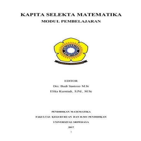 Modul Pembelajaran Kapita Selekta Matematika