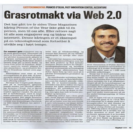 Grasrotmakt via Web 2.0