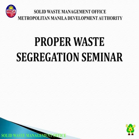 Proper Waste Segregation Seminar 