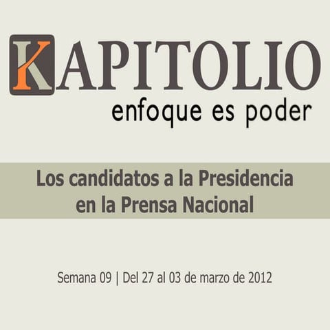 KAPITOLIO - Resumen de noticias - Semana 09