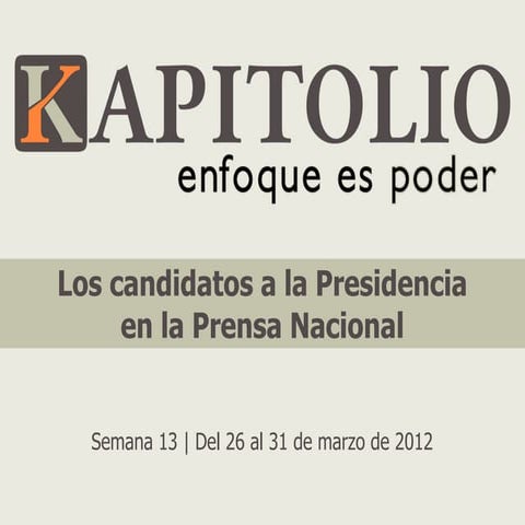 KAPITOLIO - Resumen de noticias - Semana 13