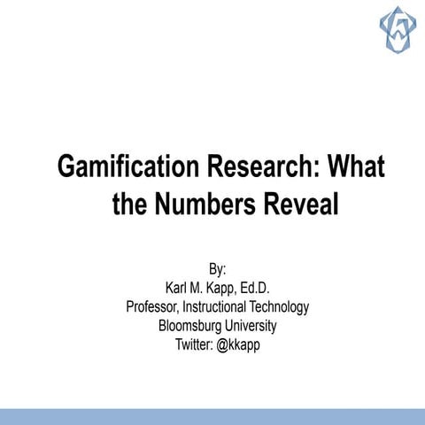 Gamification Research: What the Numbers Reveal