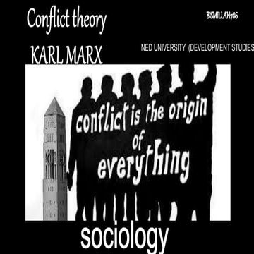 Karl Marx and conflict theory