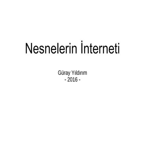 3. Programlama Günleri IoT Sunumu