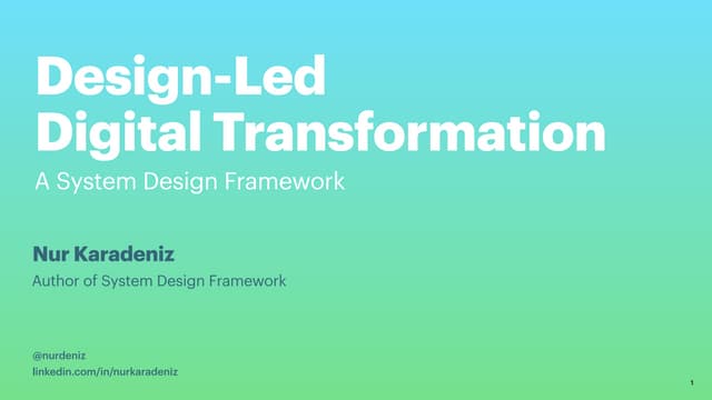 UX STRAT Online 2021 Presentation by Nur Karadeniz, Publicis Sapient
